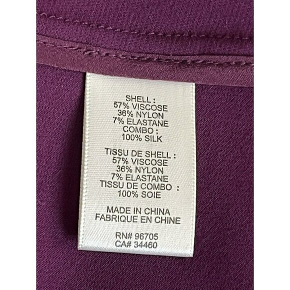 Rebecca Taylor Womans 10 Sleeveless Suiting Circle Dress Sugar Beet Purple NWT - Picture 8 of 10